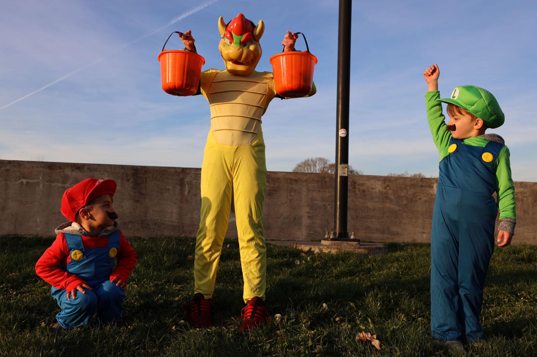 Mario Brothers at Main Street Trick or Treat